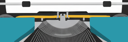 A vintage typewriter
